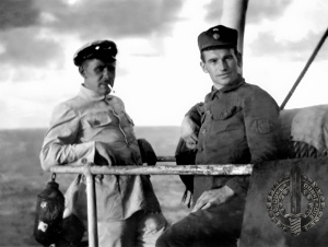 Alois Liška na palubě americké lodi Heffron během evakuace z Vladivostoku do Evropy, archiv Muzea Československých legií